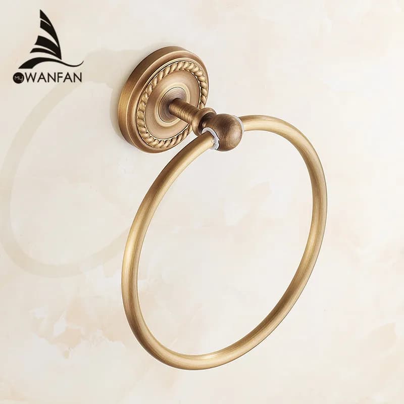 Portasciugamani portasciugamani da parete in ottone antico portasciugamani mensola da bagno portasciugamani accessori per il bagno portasciugamani HJ-1307