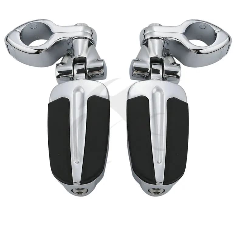 Kit di montaggio per morsetti per pedane maschio cromato da 32mm 1 1/4 "per Harley Honda Kawasaki