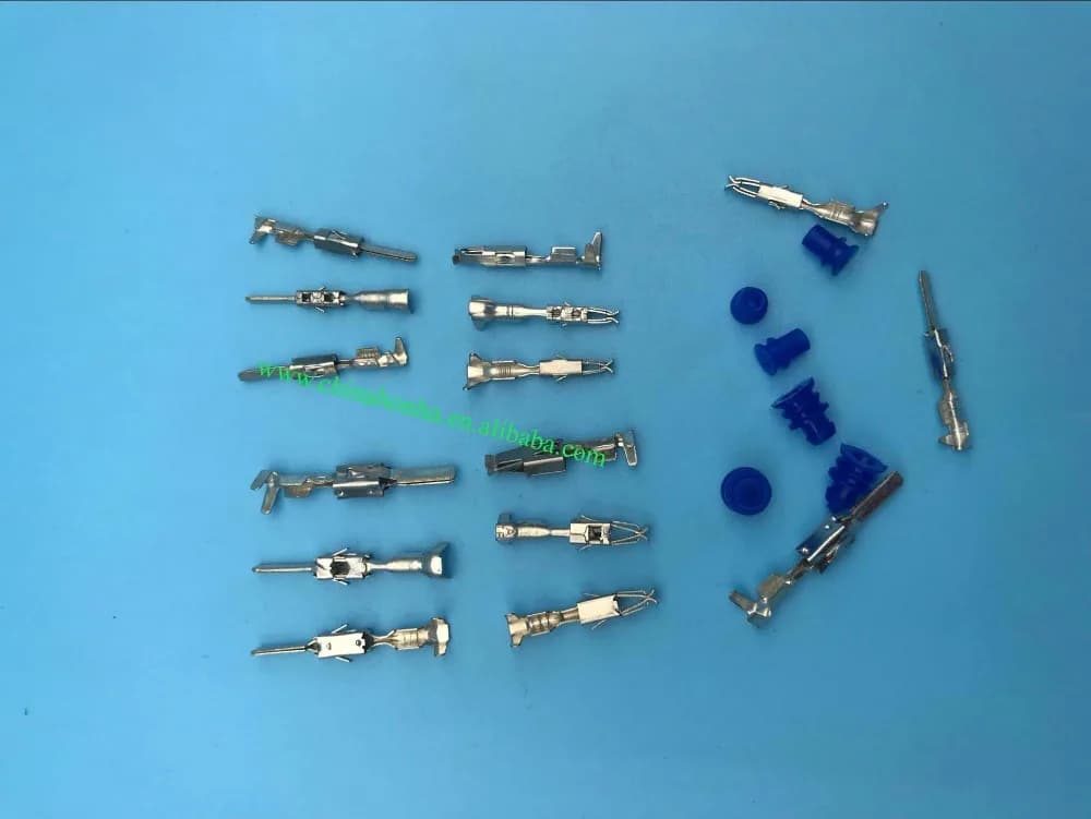 100 PZ auto giunzioni terminale del cavo Terminale a crimpare 964286-1 964274-2 964296-1 963 spina solida Guaina in silicone, tappi di tenuta