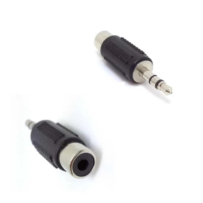 New RCA Femmina a 3.5 millimetri Spina Maschio Stereo Audio Martinetti Adattatore del Convertitore del Connettore nuovo