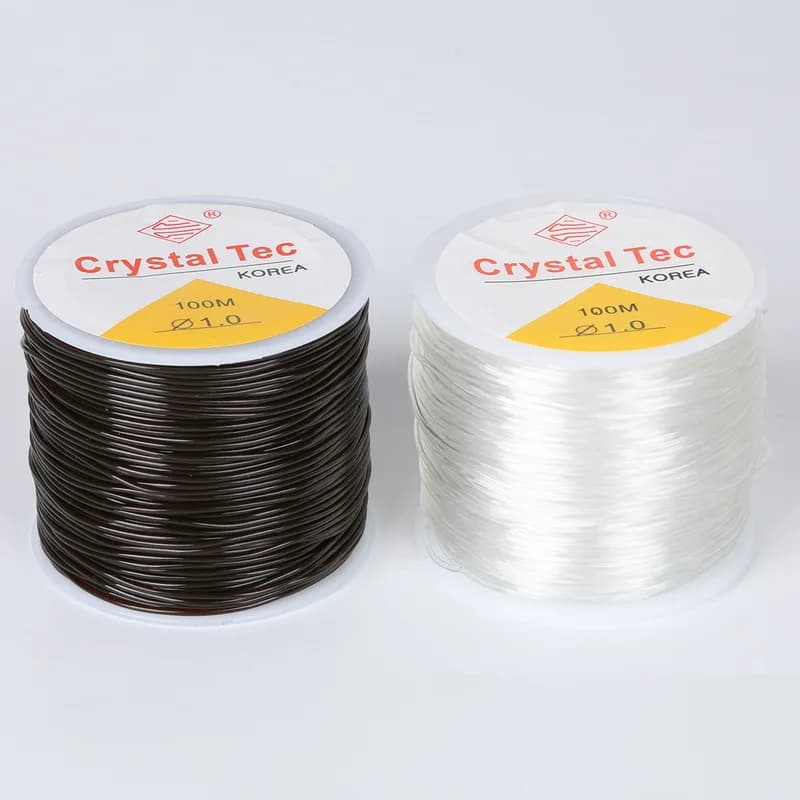 Elastic Elastic Corda 45-100M/Rotolo 0.5/0.6/0.8/1.0MM Crystal clasp for jewelry creation Wire thread for bracelets with beads