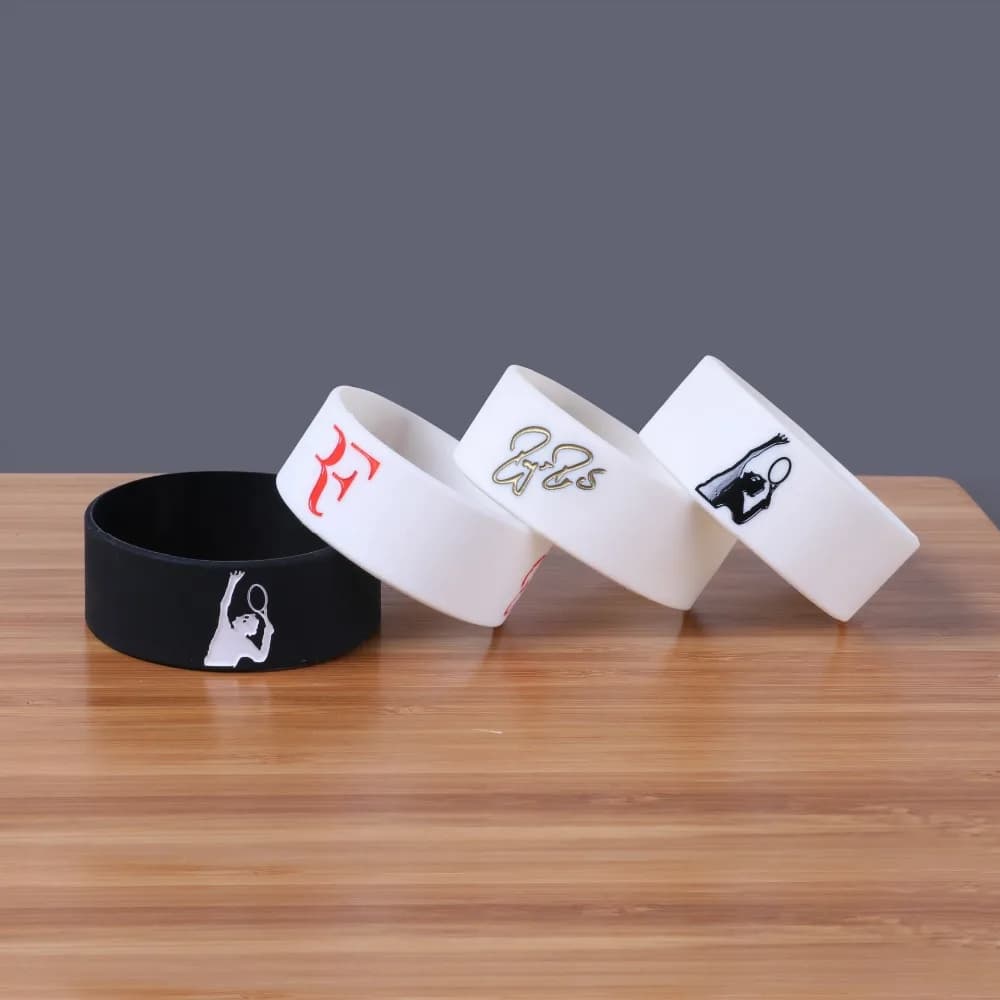 1pc Tennis bracciale King Roger federazione er braccialetti e braccialetti in Silicone sport gomma lettera braccialetto uomo gioielli cinturino da polso SH283
