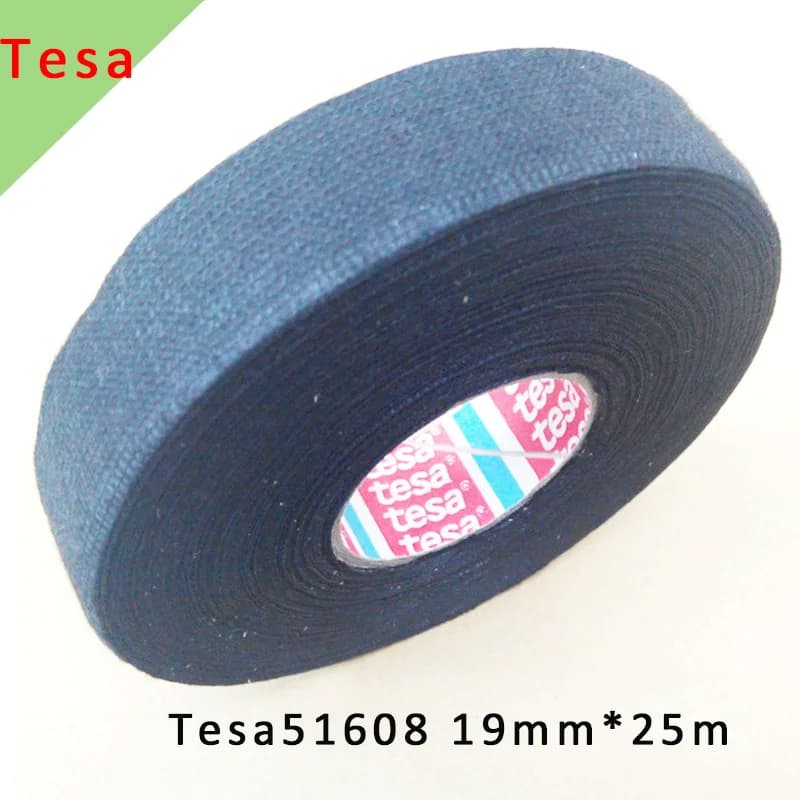 2 pcs TESA 51608 Auto Nastro di Stoffa di Flanella Pubblico Cablaggio Motore Camera Temperatura del Nastro Resistenza TESA Nastro Adesivo Metri