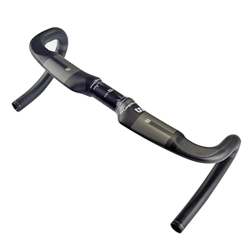 New superlogic in fibra di carbonio interno di routing bici della strada del manubrio bent bar ultra-light 31.8*400/420/ 440 della bicicletta della strada parti di ciclismo