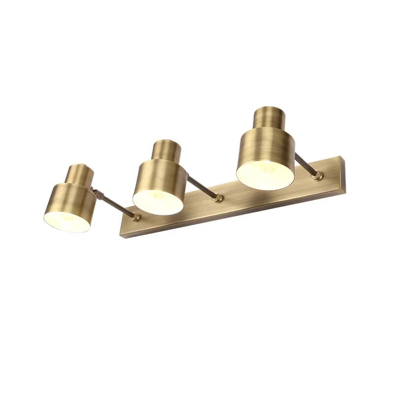 Lampada da Parete per Bagno di Lusso in Rame Puro, Applique da Parete per Specchio Villa, Illuminazione Moderna per Bagno e Scale