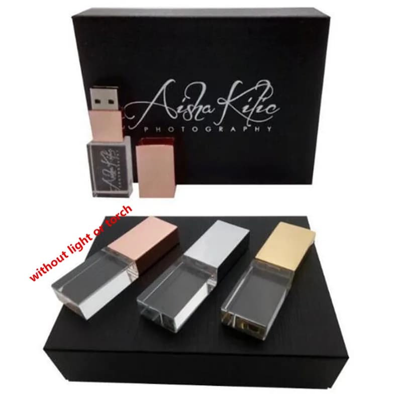 Chiavetta usb 3.0 ad alta velocità con LOGO personalizzato a colori in metallo con chiavetta usb da 64GB 128GB con confezione regalo