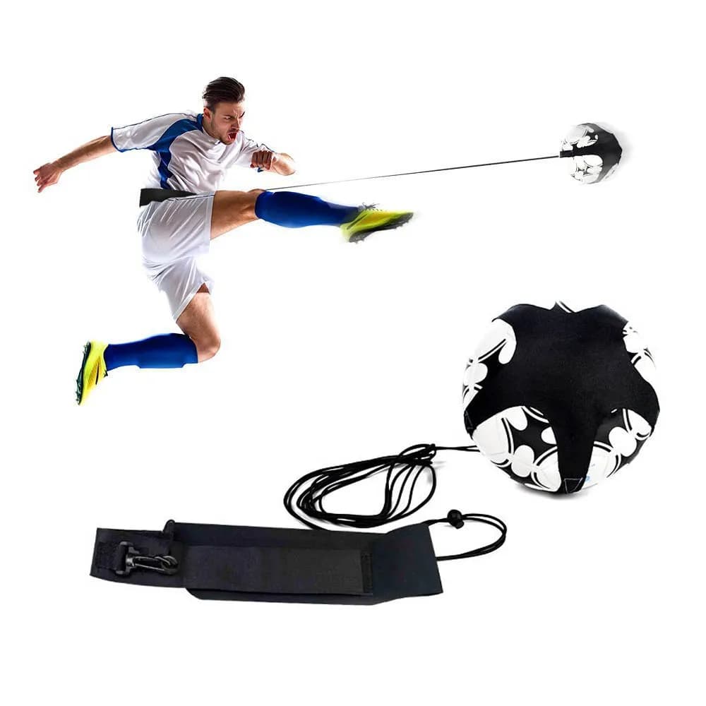 Calcio Calcio Allenatore di Calcio Training Aid Hands Free Solo Attrezzature Con La Cinghia Pratica Corda Elastica Per I Bambini Adulti Dropshipping