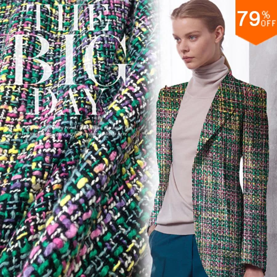 Suit fabric for sewing Luxury fashion Wholesale fashion week Lady or man suit material the fabrics of camouflage materials