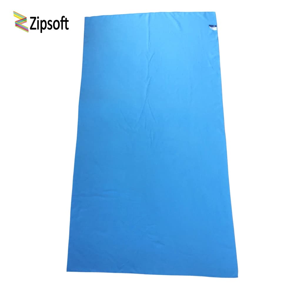 Asciugamano da spiaggia Zipsoft tessuto da viaggio in microfibra asciugatura rapida sport all'aria aperta nuoto campeggio bagno Yoga stuoia coperta palestra adulti 2020
