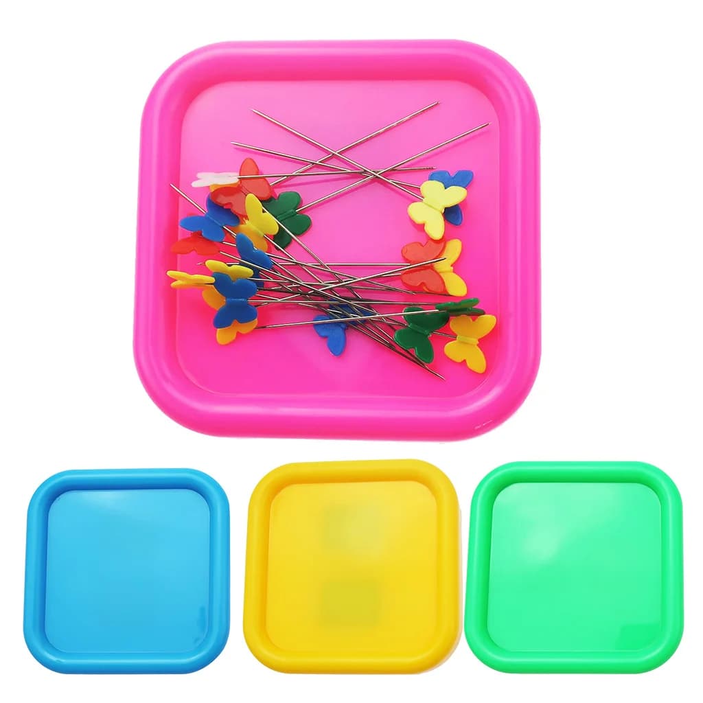 8.5 centimetri Quadrati Magnetico Spille Cuscino Spille cuscino Aghi Da Cucito Dell'organizzatore Del Supporto per Ganci di Crochet Pinze Chiodi Viti di Stoccaggio di Carta