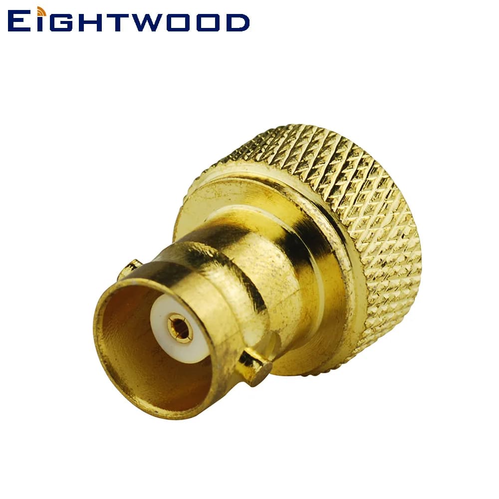 Eightwood 5 pz BNC Femmina a SMA Maschio Connettore RF Auto Radio Bidirezionale Walkie Talkie Adattatore Antenna per Casa Patrol II Scanner