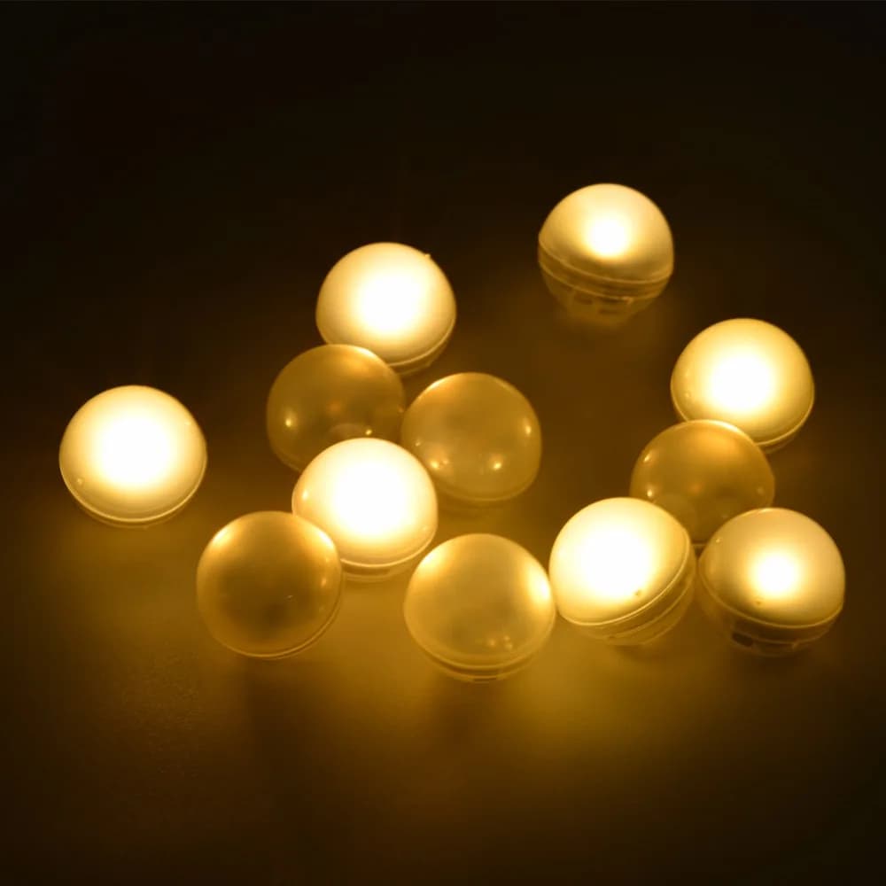 Fata LED Perle! 12 pezzi/lottp Bianco/Bianco Caldo/Rosso/Verde/Blu/Viola/Rosa/Lime/Bianco/Ambra/RGB Mgical LED Bacche Luce