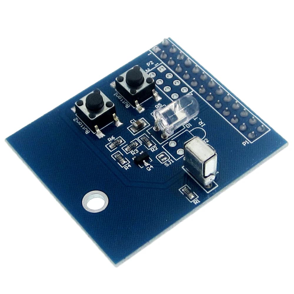 38KHz IR Infrared Control Board Expansion Transmitter Receiver Shield DIY Transmitter Double IR Emitter for Raspberry Pi