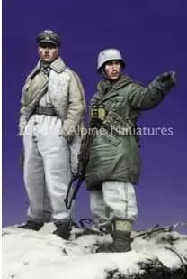 1/35 model kit resin kit Army Winter (2 persone)