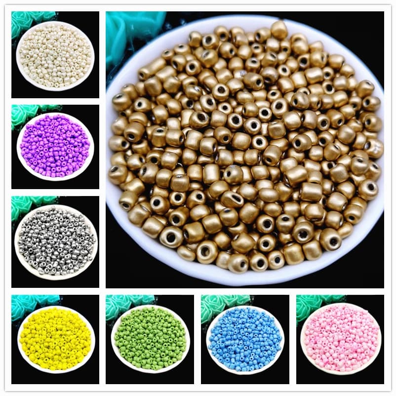 2mm 3mm 4mm Pure Color Czech Beads Crystal Glass Seed for Jewelry Making Earring Necklace Bracelet Handmade DIY #