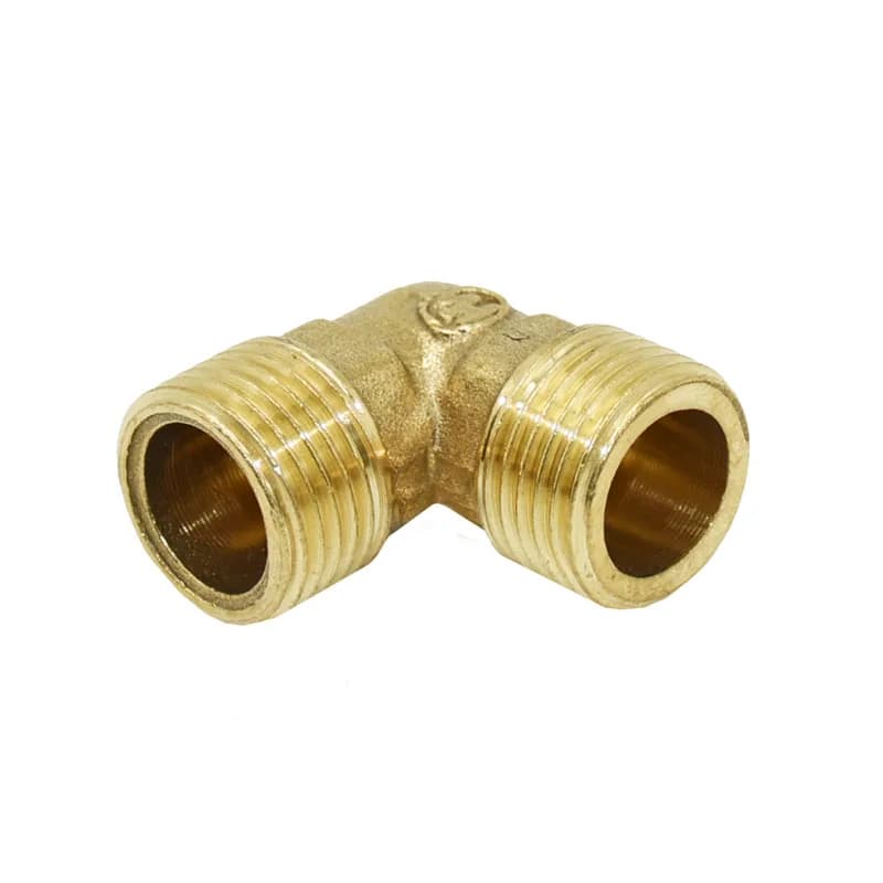 Ottone 1/2 "3/4" attacco a gomito rame metallo filettato connettore tubo dell'acqua ginocchio gomito 90 gradi adattatore di riparazione tubo 1 pz