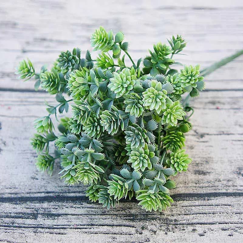 Piante succulente in plastica foglie autunnali artificiali flores Succulentas fai da te artificiali decorazione di nozze pianta ghirlanda di fiori finti