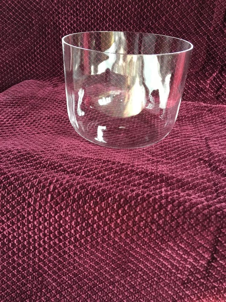 pure crystal singing bowl 432hz perfect 3rd octave C Root or C# Sexual chakra for sound healing music therapy chakra balancing
