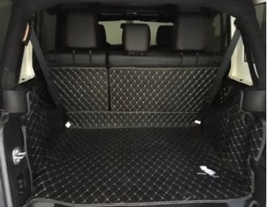 Special custom car trunk mats for Jeep Wrangler JK 2017-2007, 4 door-resistant carpets for the trunk, load compartment coating for Wrangler 2013