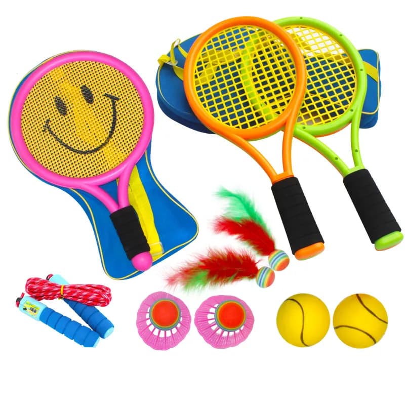 Giocattoli sportivi Racchetta per bambini Giocattoli Tennis Racchetta da badminton Sport all'aria aperta Un regalo di compleanno per bambini/regalo A018