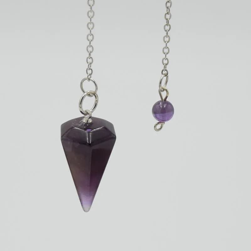 Uomo donna Reiki pendolo pietra naturale amuleto guarigione ciondolo in cristallo ametiste di piccole dimensioni lapislazzuli meditazione pendoli esagonali