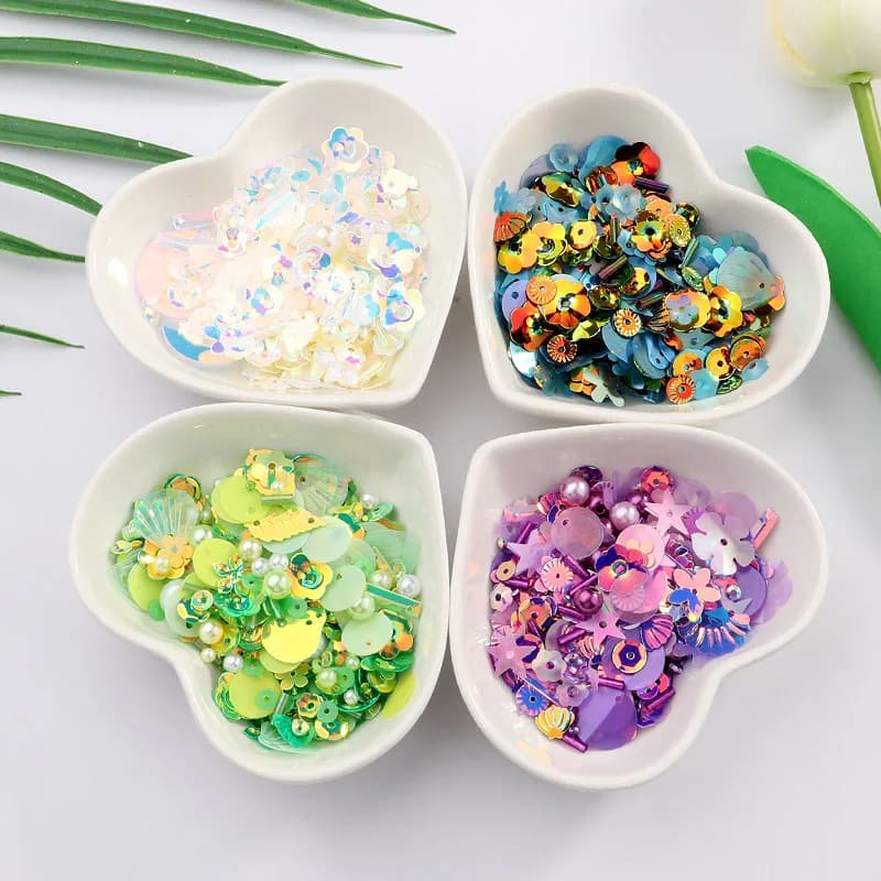 FAI DA TE Paillettes For Mixtures Star Flower Browsing Sheets Sequins Lentejuelas Seed Pearls Glass Beads FAI DA TE For sewing and fabric
