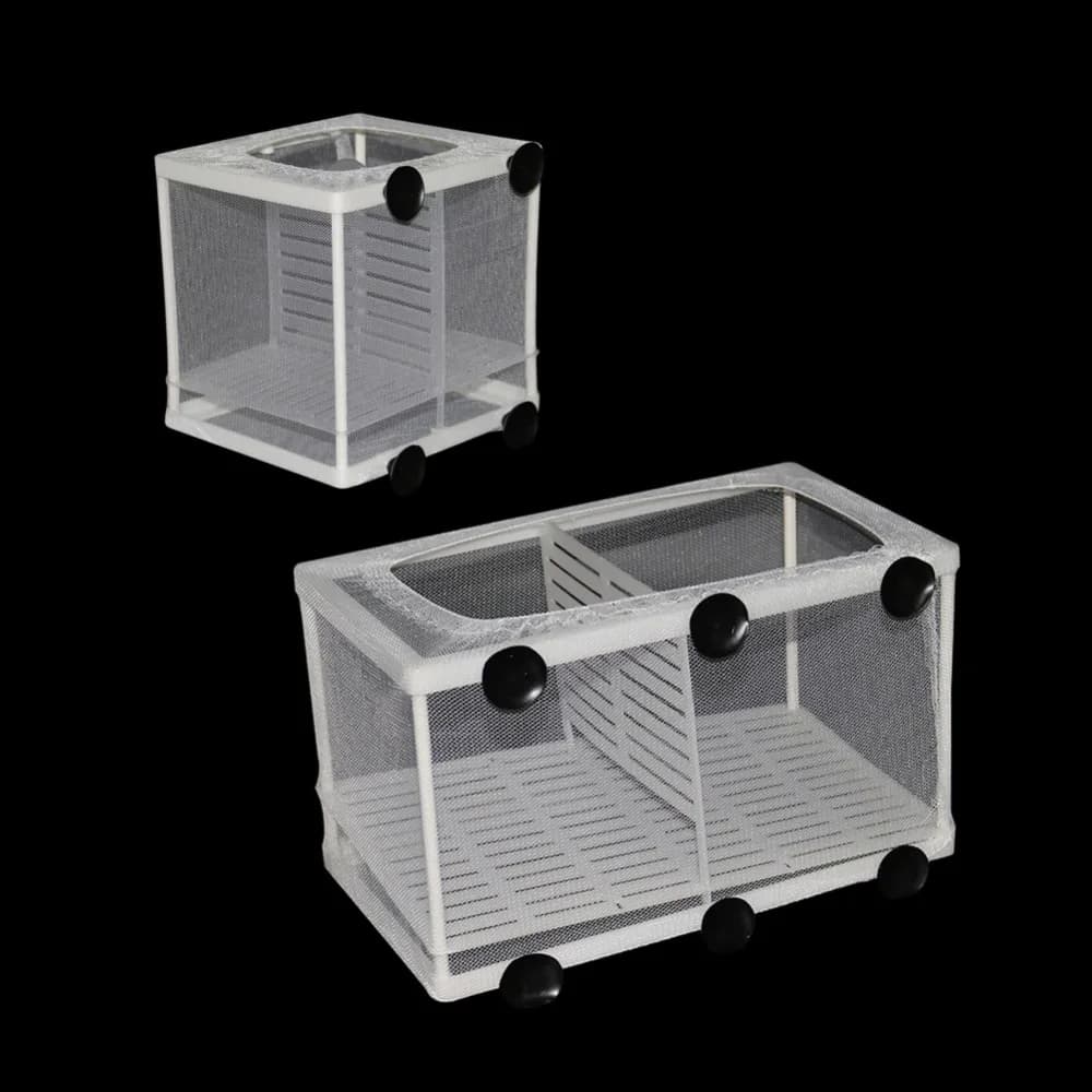 1 pz rete per incubatrice per allevamento di pesci appesa scatola di isolamento per schiusa di pesci per accessori per acquari