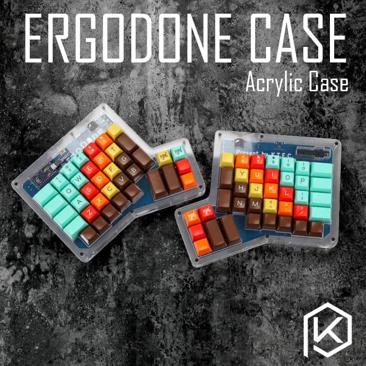 A strati Caso Acrilico per ergodone tastiera personalizzata ergo caso Tastiera Ergonomica Kit piastra in acrilico per ergo ergodone