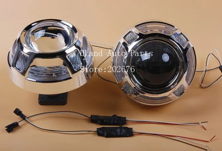 Copertura per maschera protettiva per proiettore per PANAMERA, con luce diurna a LED ANGEL EYE HALO