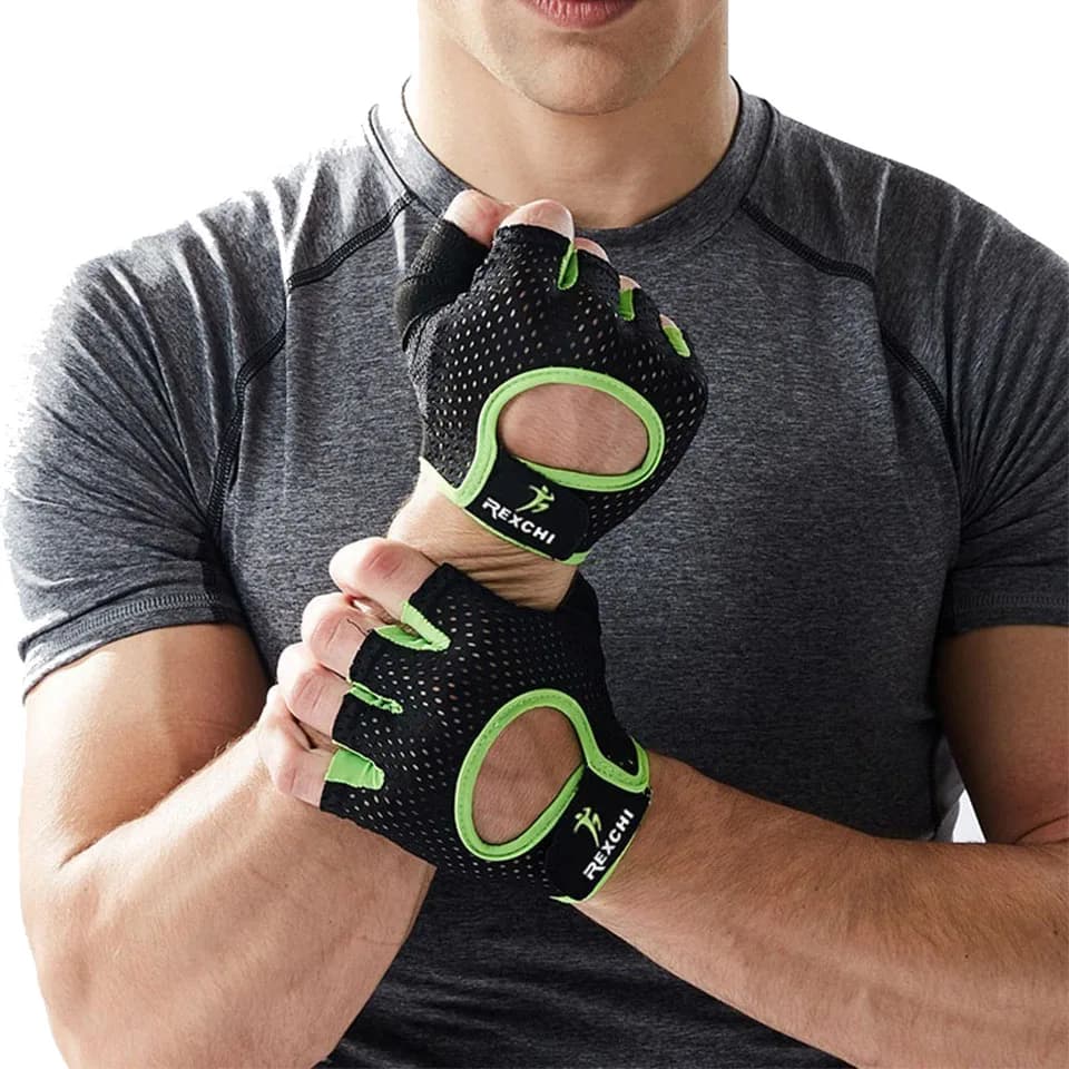 Professional Gym Gloves for Fitness Lifting Men's Weights Crossfit Exercise Bodybuilding Protection For Half Fins