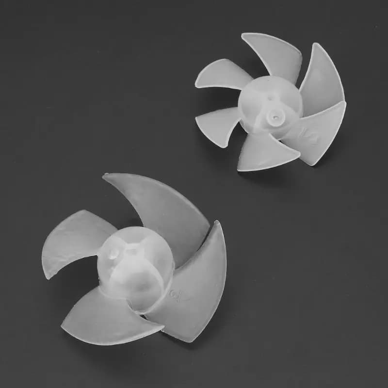 Small Power Mini Plastic Fan Blade 4/6 Sheets For Motor Hair Dryer