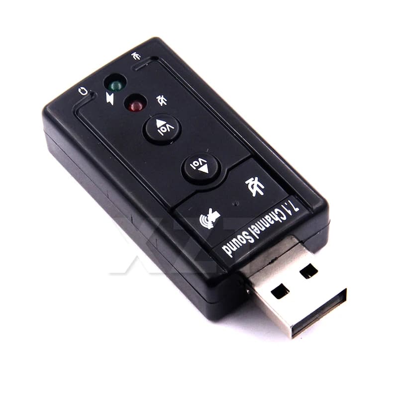 VIRTUAL 7.1 Scheda audio USB esterna USB a Jack Adattatore audio per cuffie da 3,5 mm Scheda audio per microfono per Mac Android Linux