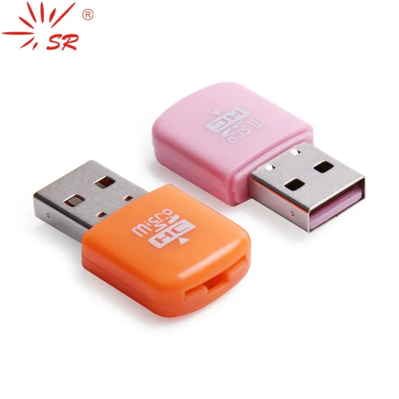 SR USB lettore di Schede Mini Lettori di Schede di Memoria di TF Micro SD Fino a 64 GB con 5 Colori