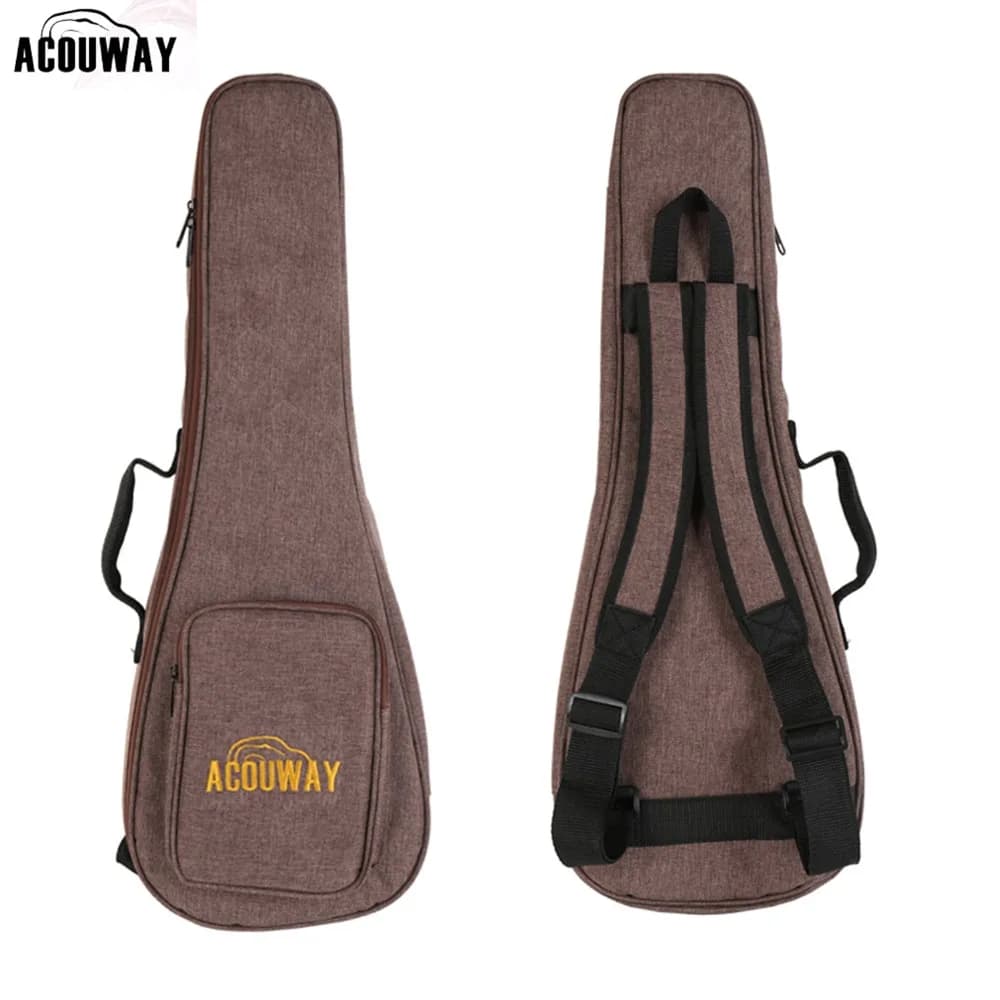 Acouway 21 pollici 23 pollici 26 pollici Ukulele Borsa Soprano concerto tenore ukulele custodia 10mm imbottitura in cotone Hawaii piccola borsa per chitarra