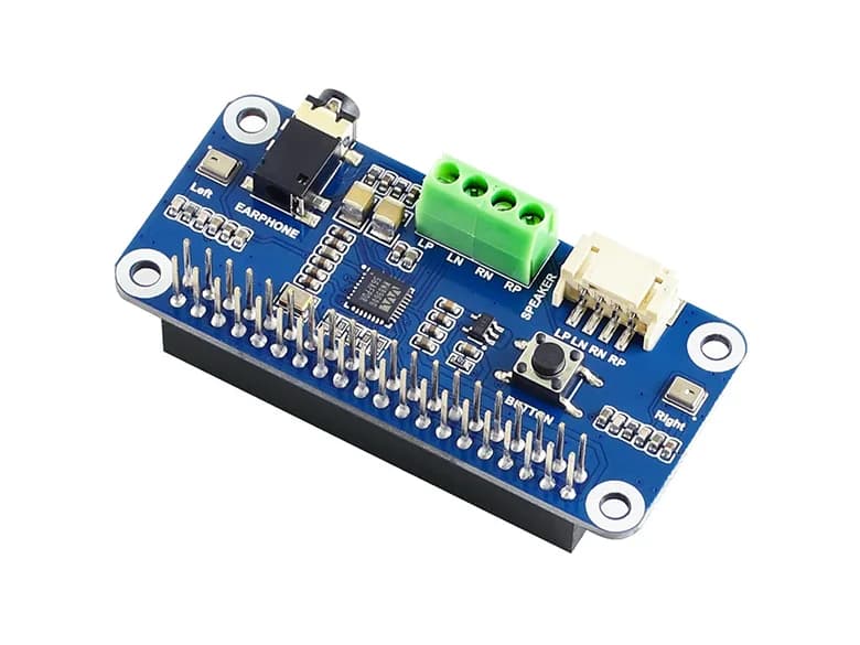 WM8960 Audio CAPPELLO for Raspberry Pi low power consumption, supports stereo encoding/decode, Hi-Fi characteristics play/record