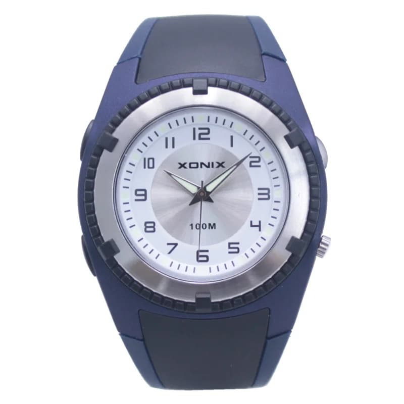 XONIX New Sport Swimming Dives Waterproof 100m Quartz Watches Men Antiurto Simple Personality EL Light Flashlight SD