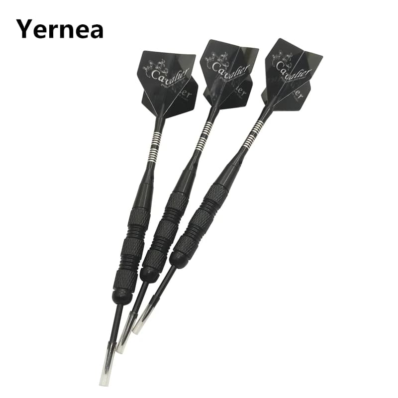 Yernea 3 Pz Professionale In Acciaio Tip Freccette 22g Ferro Nichelato Acciaio A Punta Freccette Tiro Gioco di Alluminio Alberi Dart volo