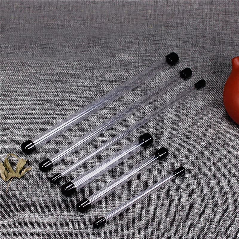 100 pz Acrilico Trasparente Tubo di Incenso 1.5g 2g 3g 4g 10g Bastoni di Incenso Barile Scatola di Immagazzinaggio Confezione Scatole Regalo ZA5365