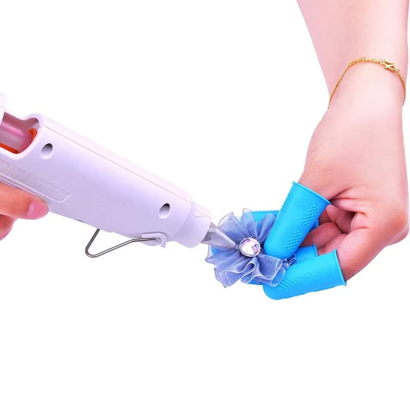 Comodo coperchio per dita in Silicone protezione per le dita protezione antiscivolo resistente al calore per Barbecue da cucina guanti domestici XH8Z