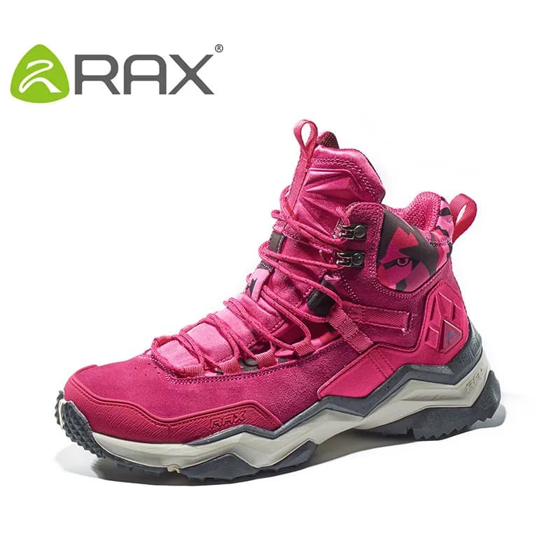 RAX Women's trekking boots Waterproof trekking shoes Light mountaineering boots Anti-slip outdoor sports shoes Toursim