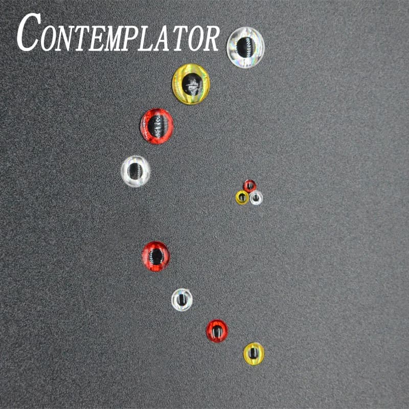 CONTEMPLATOR 60pcs 3mm/5mm/7mm/9 millimetri 3D simulare pesca a mosca a resina epossidica occhi per streamer mosche 3 colori minnow esche artificiali crank bait