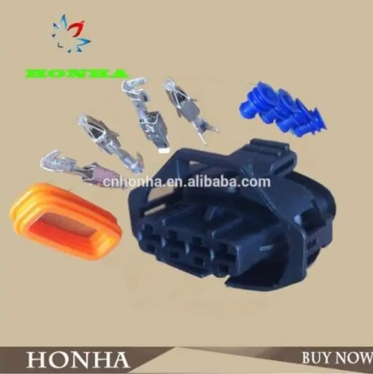Connettore del sensore di ossigeno dell'alloggiamento della spina dell'aria condizionata femmina a 4 pin/vie per Chery A3 G3 BOSCH