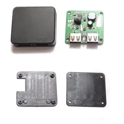 5 pz pannello solare batteria regolatore di tensione fai da te 5 V 6 V caricatore mobile alimentazione doppia scatola di giunzione USB