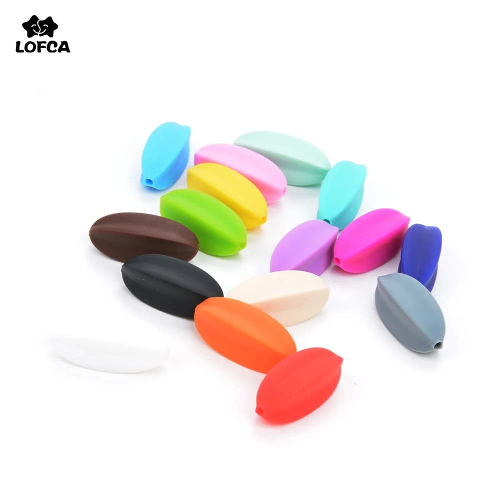 Wholesale 50pcs/lot Starfruit Loose Silicon Beads For Silicone Teething Necklace DIY BEADS Baby Teether Beads For Mom And Baby