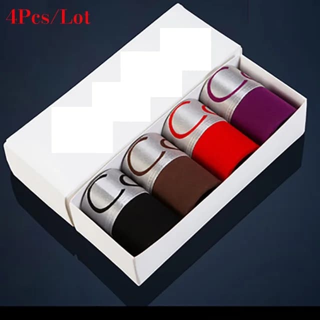 4 pz/lotto Mens Biancheria Intima Boxer Homme Sexy degli uomini Mutande Per Gli Uomini Mutandine e boxer Morbido Degli Uomini Modali di Shorts Boxer Mens Biancheria Intima mutandine e boxer