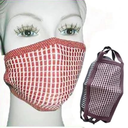 1 pz Maschera in tessuto tormalina Protezione solare Maschere protettive traspiranti ultraviolette Sterilizzazione traspirante e confortevole