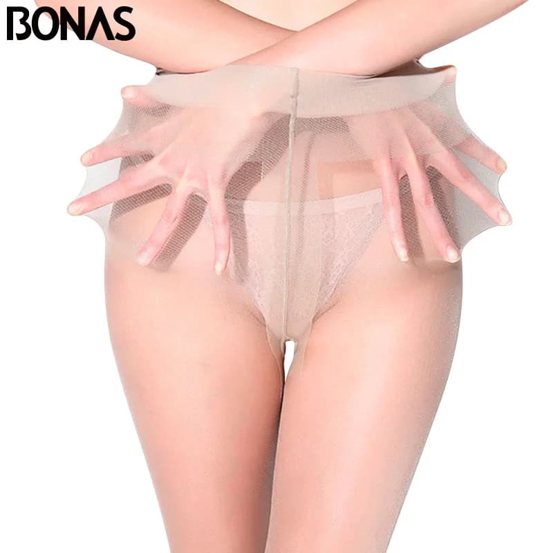 BONAS Delle Signore 15D Spider Calzamaglie Resistente Allo Strappo Collant di Nylon Sexy Delle Donne di Estate Traspirante Elastico Calzamaglie Sottile Calze e Autoreggenti Femminile