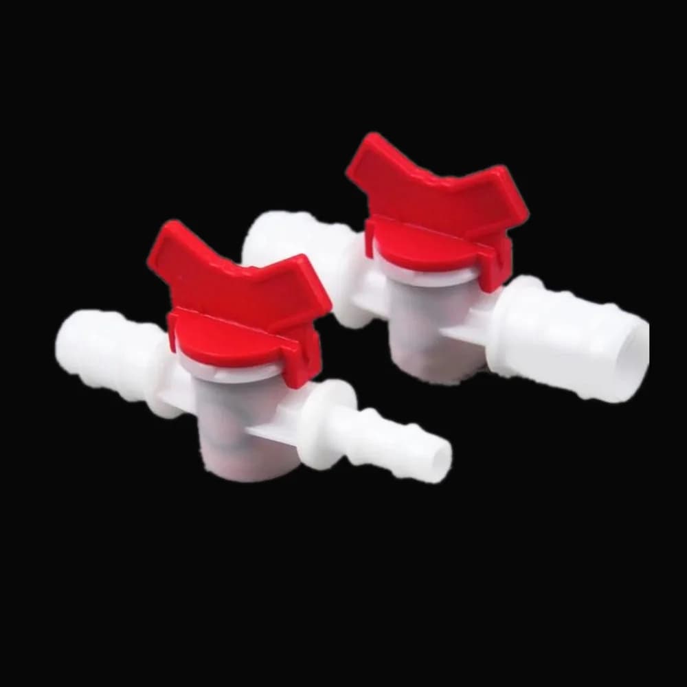 4 millimetri 6 millimetri 8 millimetri 10mm 12mm 16 millimetri 20 millimetri Hose Barb A Due Vie a Sfera di Plastica valvola Acquario Giardino di Irrigazione Micro Connettore