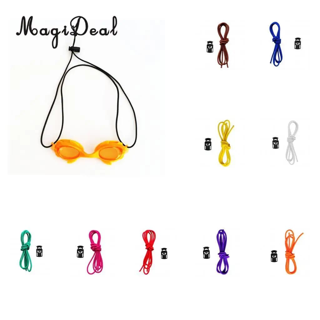 MagiDeal di Ricambio 45 "Cinghia Elastica Equipment bungee Shock Corda & Cable Block Clip and Hooks Universal Fitted Swimming Occhialini and Divings Mask