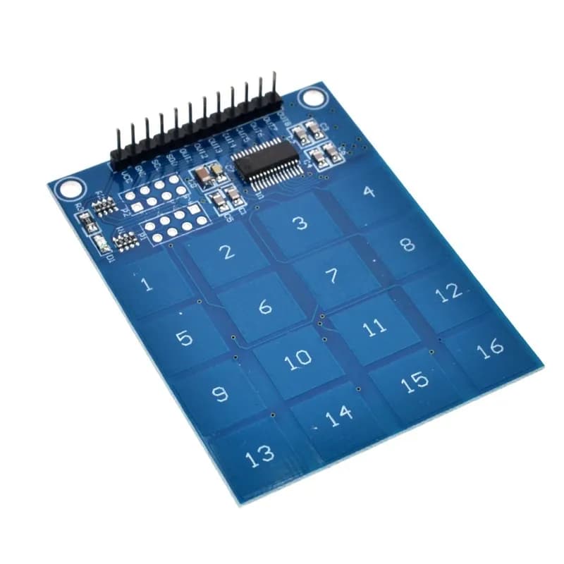 Modulo sensore tattile con interruttore capacitivo digitale a 16 canali TTP229 per Arduino